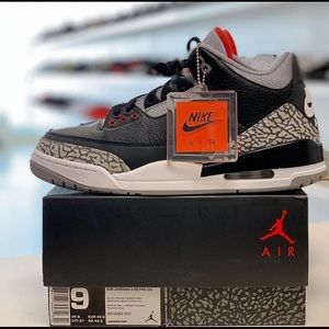 Retro 3 Black Cement